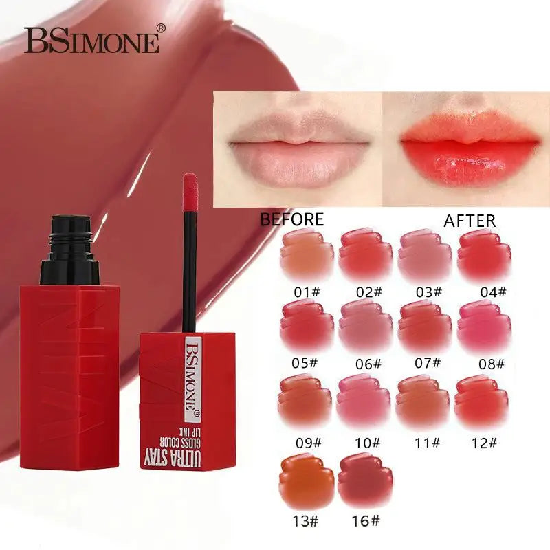 Lápiz Labial Líquido Mate de 4.2ml, Larga Duración, Tono Nude, Brillo Labial Terciopelo, No se Transfiere, Resistente al Agua.